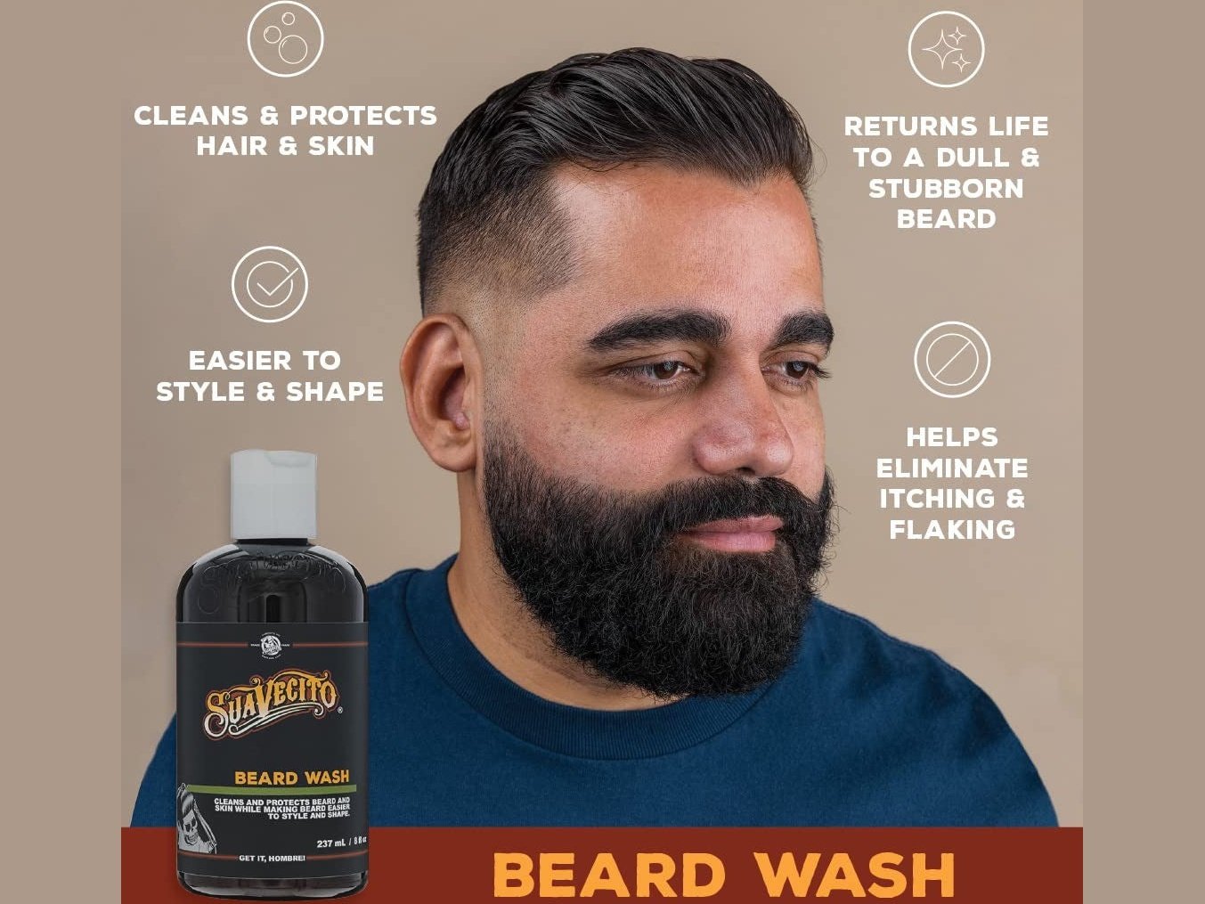 Load image into Gallery viewer, Suavecito Beard Wash