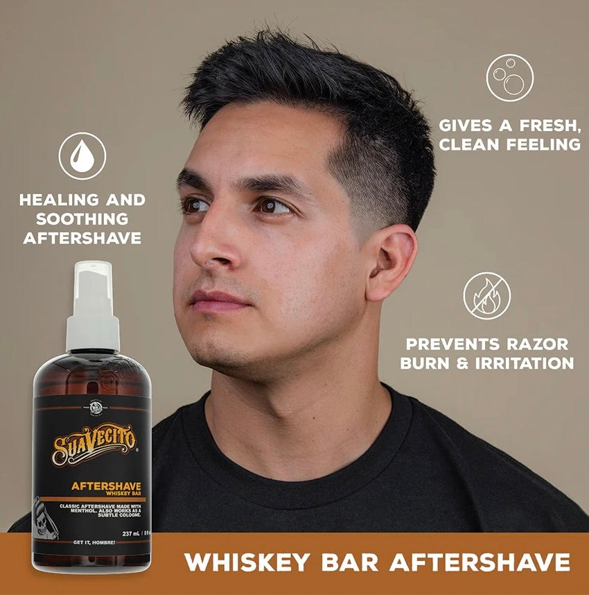 Load image into Gallery viewer, Suavecito Whiskey Bar Aftershave, 8 oz.