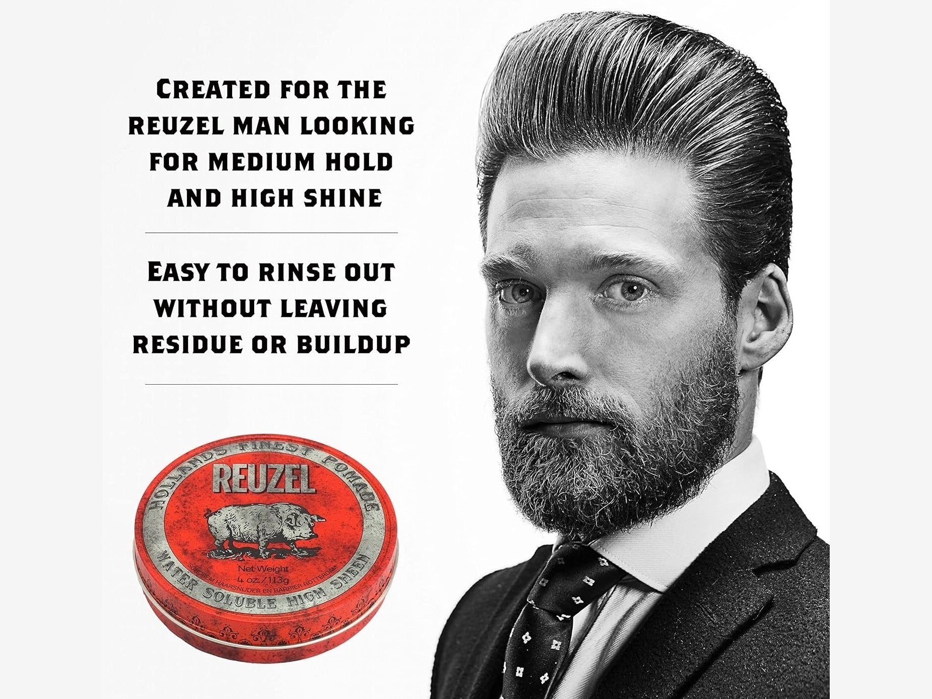 Load image into Gallery viewer, Reuzel Red Pomade (Water Soluble)