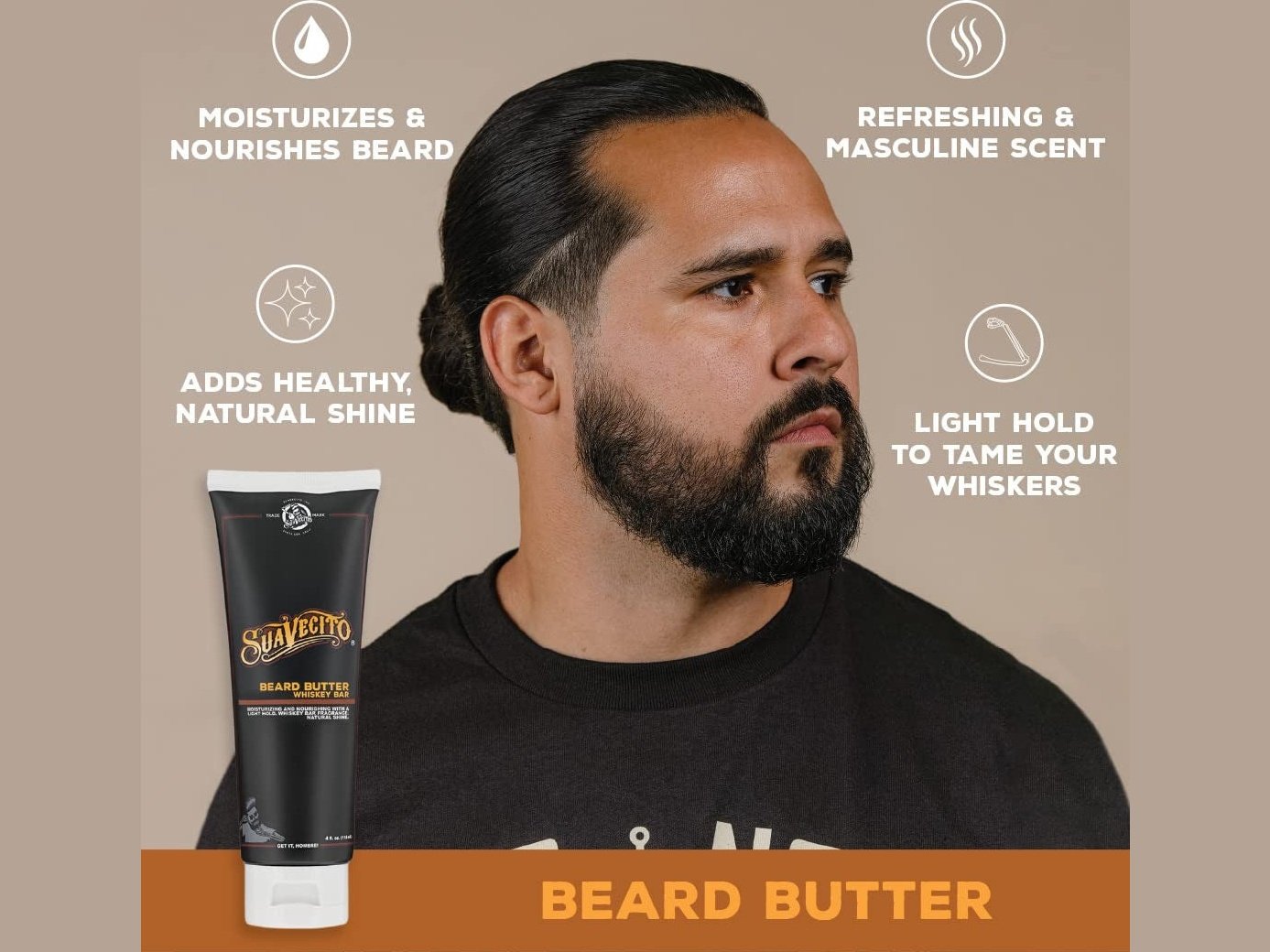 Load image into Gallery viewer, Suavecito Whiskey Bar Beard Butter, 4 oz.
