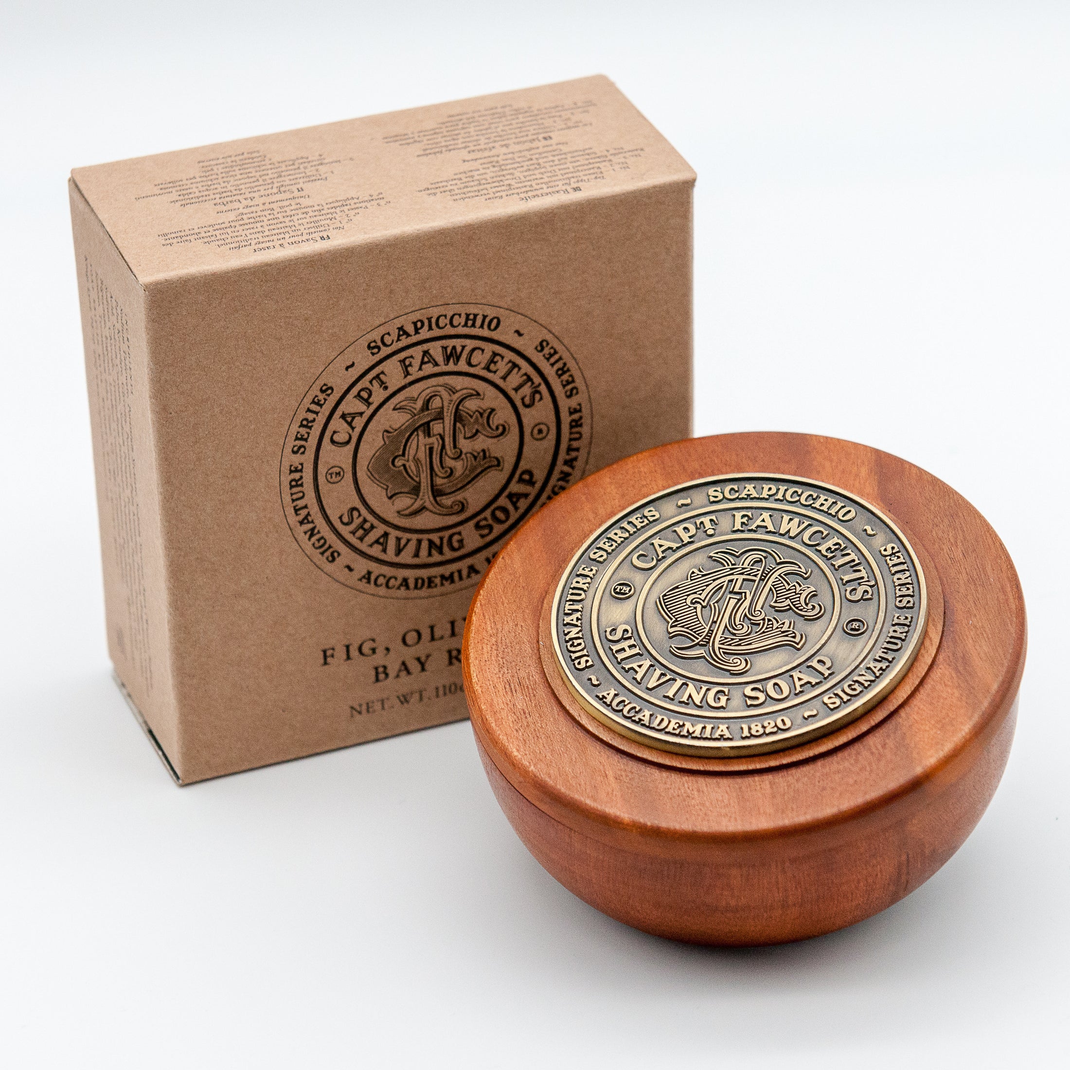 Load image into Gallery viewer, Captain Fawcett Scapicchio Fig, Olive & Bay Rum Shaving Soap 110ml