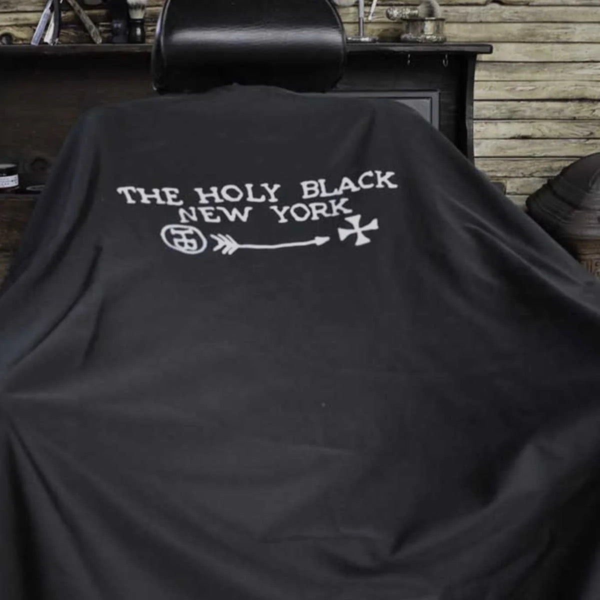 Load image into Gallery viewer, The Holy Black Barber Cape
