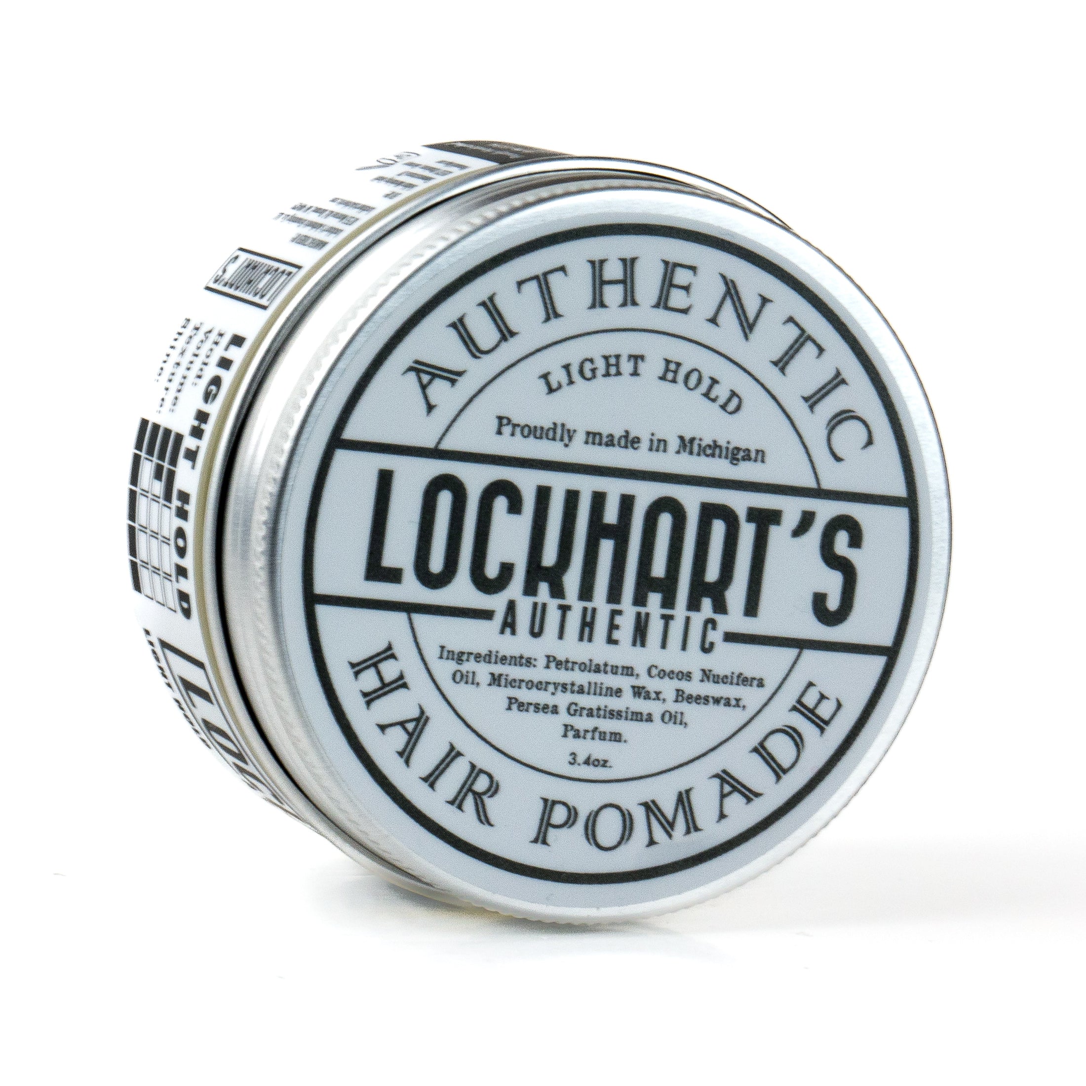Load image into Gallery viewer, Lockhart's Authentic Light Hold Pomade 3.4oz.