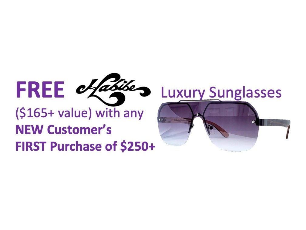 Load image into Gallery viewer, FREE Habibe Luxury Sunglasses with 1st Purchase (of at least $250)
