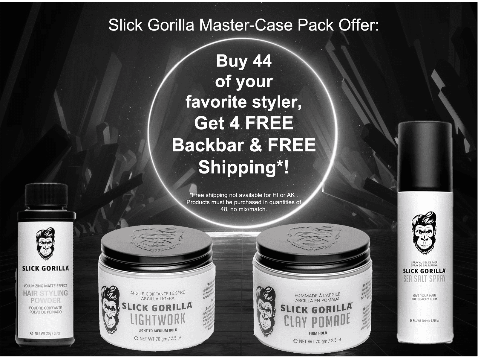 Load image into Gallery viewer, SLICK GORILLA MASTER CASE PACKS: 44 + 4 + FREE SHIPPING
