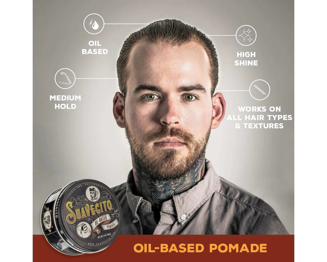 Load image into Gallery viewer, Suavectio Oil Based Pomade 3 oz