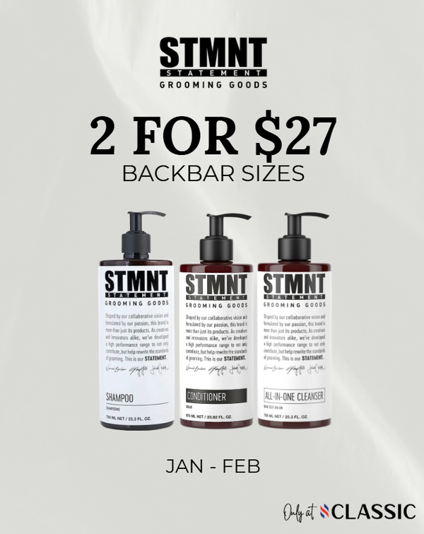 2 for $27 Backbar Sizes
