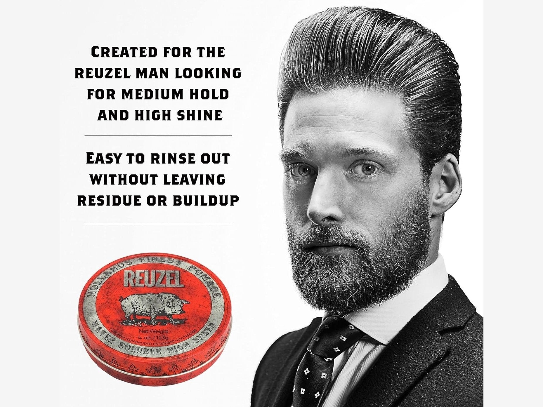 Load image into Gallery viewer, Reuzel Red Pomade, 4 oz. Water Soluble
