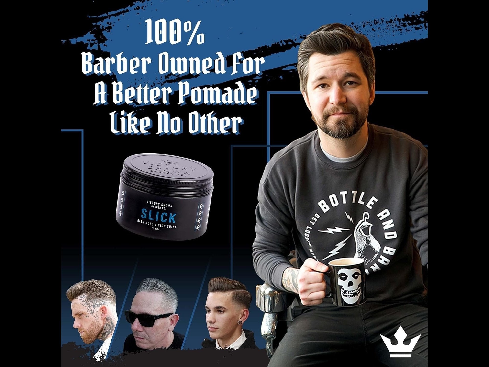 Load image into Gallery viewer, Victory Crown Slick Pomade, 3.4oz
