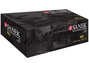 Graham Sanek Black Nitrile Gloves, Powder-Free (100-ct)