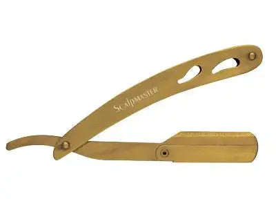 Load image into Gallery viewer, Burmax Scalpmaster Barber Gold Barber Razor
