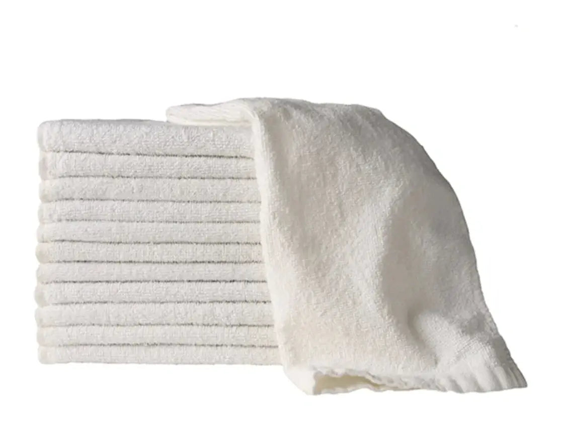 Partex Essentials Towels- white (dozen)