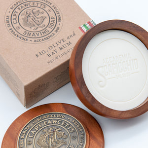 Captain Fawcett Scapicchio Fig, Olive & Bay Rum Shaving Soap 110ml