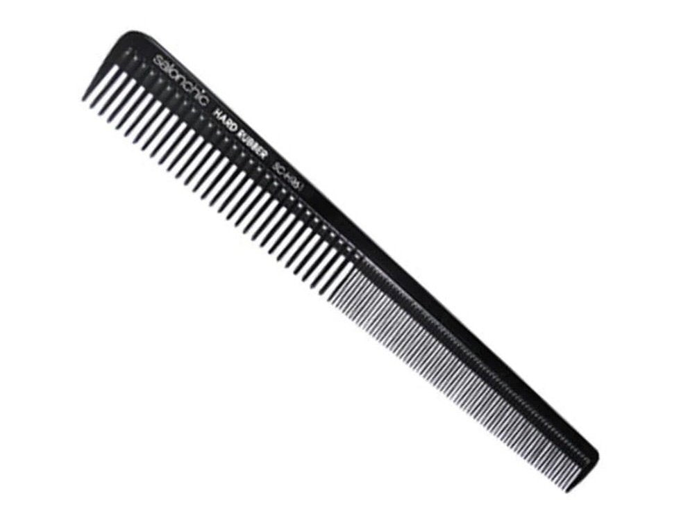 Load image into Gallery viewer, Burmax Salonchic 7-1/4&quot; Tapered Hard Rubber Barber Comb SC-HR61
