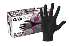 GripProtect Precise Black Nitrile Glove - 100/Bx