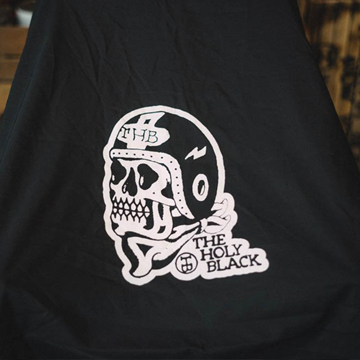 Load image into Gallery viewer, The Holy Black Barber Skull Cape
