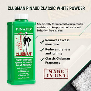 Clubman Talc Powder 9 oz