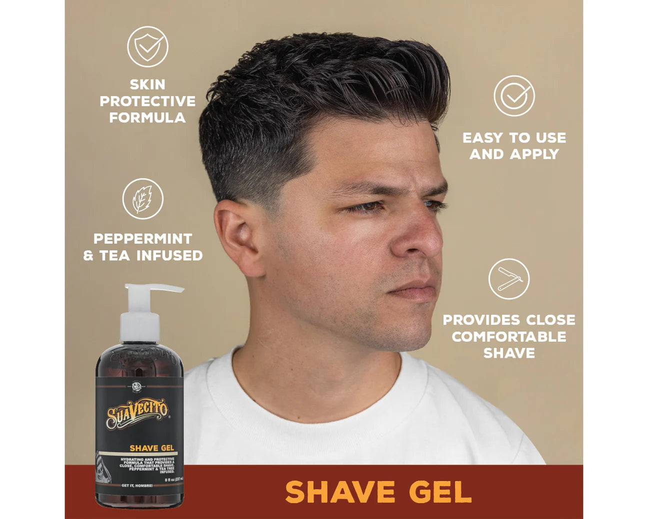 Load image into Gallery viewer, Suavecito Shave Gel, 8 oz
