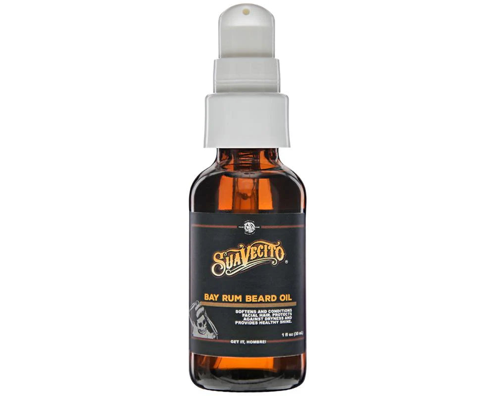 Suavecito Bay Rum Beard Oil, 1 oz