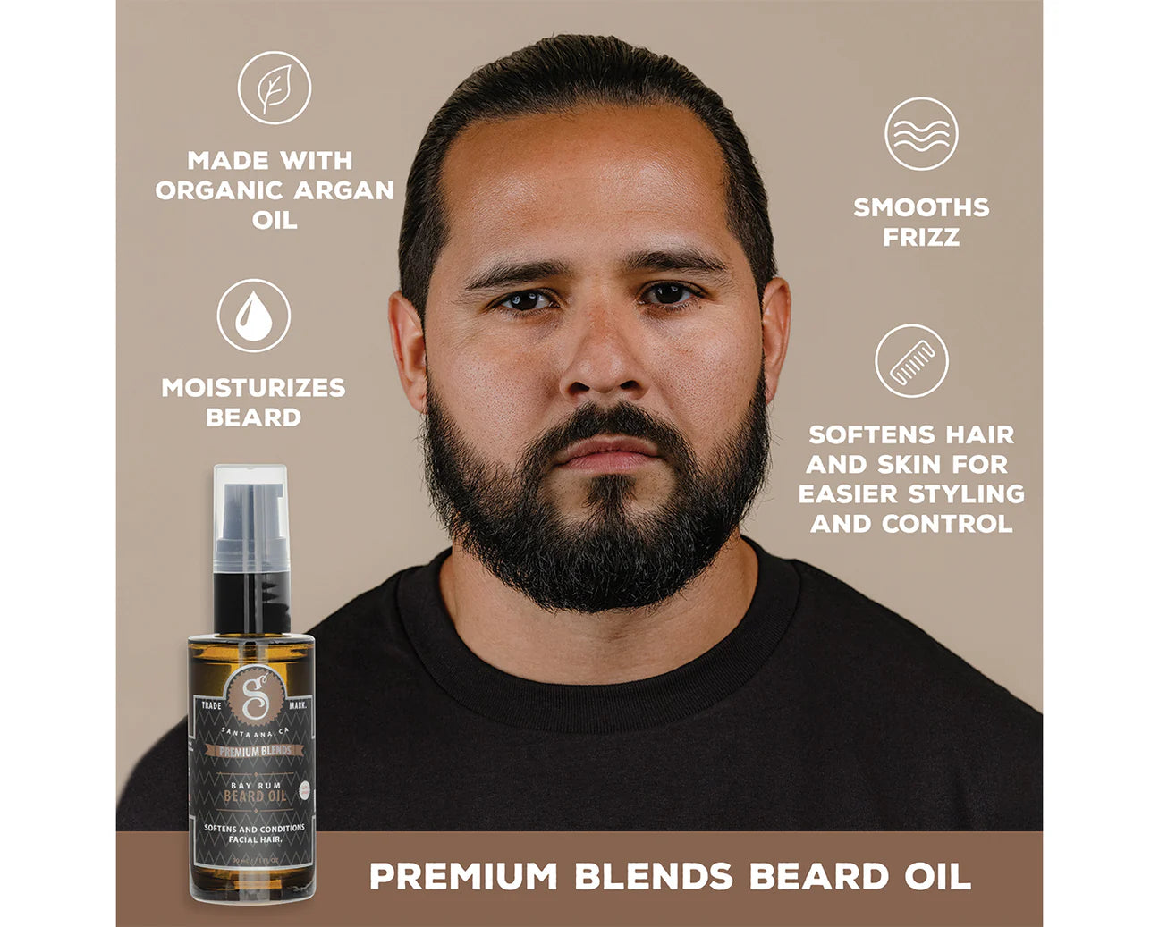 Load image into Gallery viewer, Suavecito Bay Rum Premium Beard Oil, 1 oz
