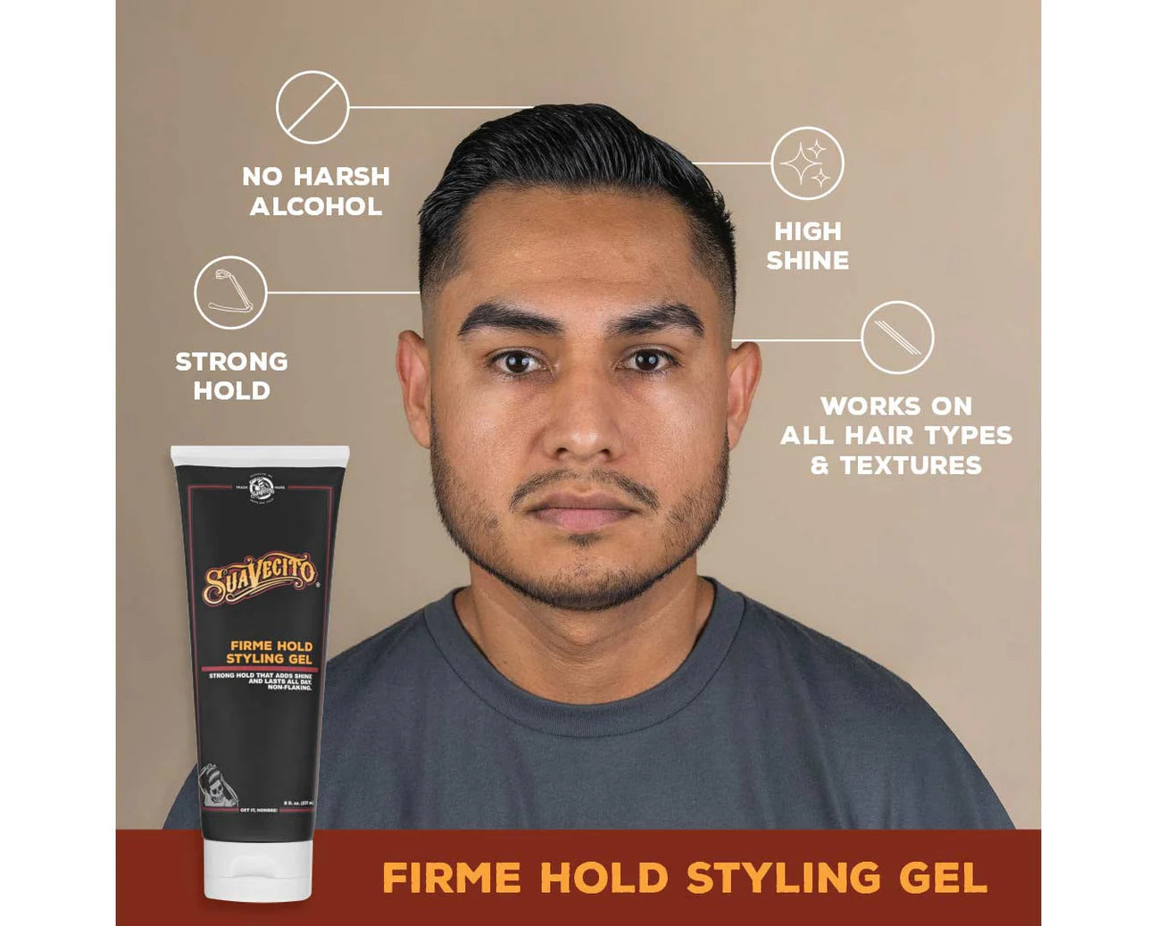 Load image into Gallery viewer, Suavecito Firme Hold Styling Gel 8 oz
