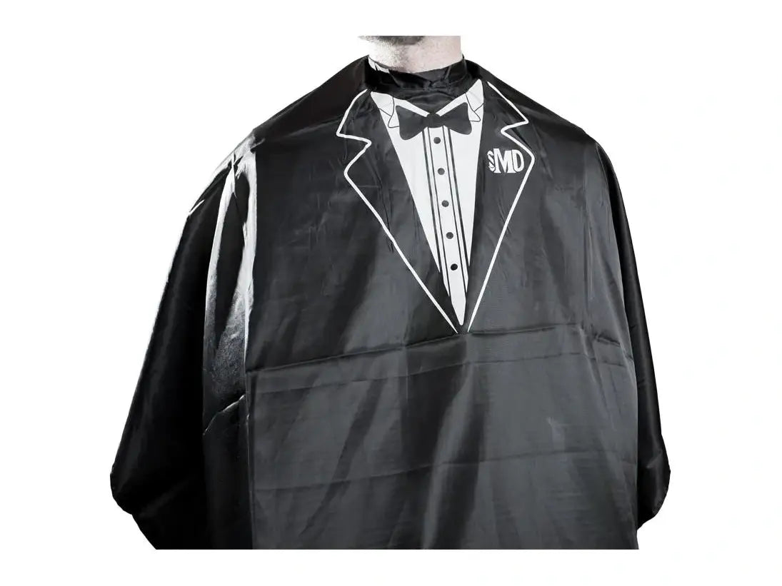 Load image into Gallery viewer, MD Barber Tuxedo Cape Black
