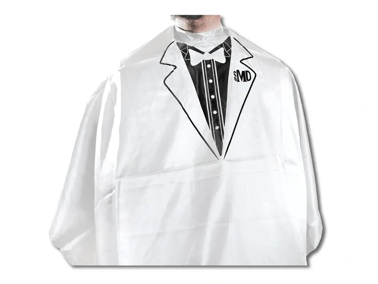 Load image into Gallery viewer, MD Barber Tuxedo Cape White
