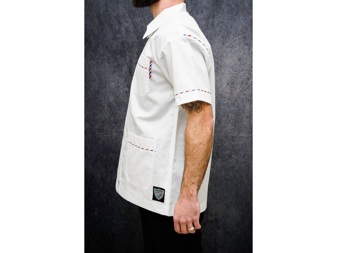 Load image into Gallery viewer, 3rd Gen Professor WHITE Barber Jacket
