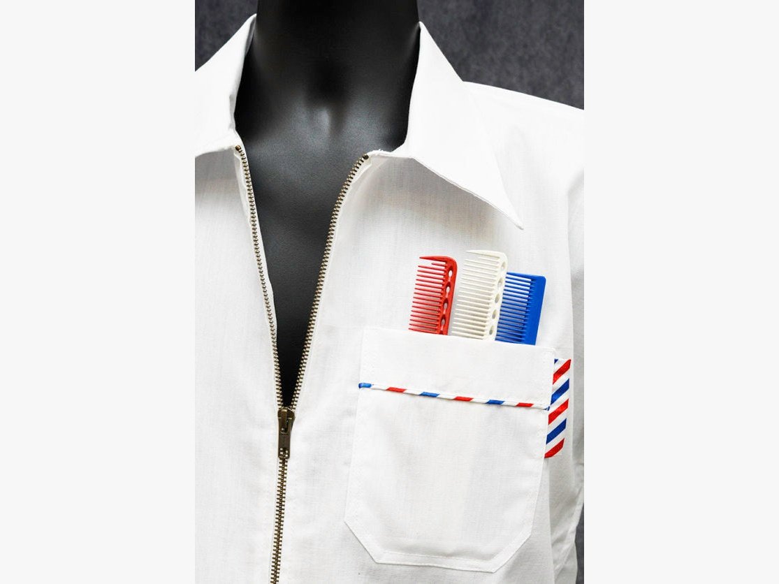Load image into Gallery viewer, 3rd Gen Professor WHITE Barber Jacket

